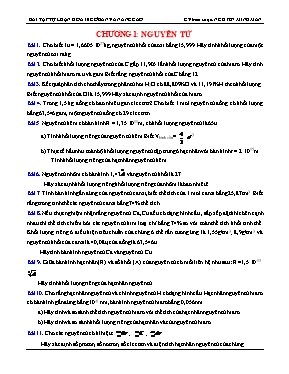 Bài tập tự luận Hoá 10 (cơ bản và nâng cao)